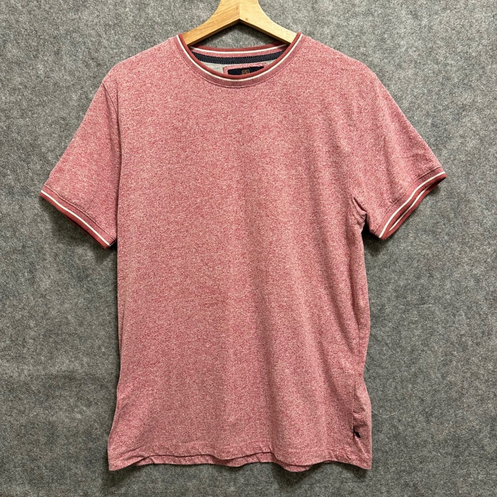 Nickel‎ & Iron T-Shirt Mens Medium Red Heathered Crew Neck Short Sleeve Tee